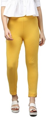 Lyra Slim Fit Women Yellow Trousers