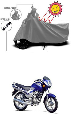 Gromaa Two Wheeler Cover for TVS(Victor GLX, Grey)