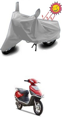 Wild Panther Two Wheeler Cover for Hero(Electric, Silver)