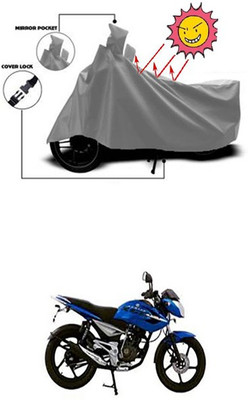 Gromaa Two Wheeler Cover for Bajaj(Grey)