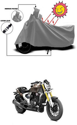 Gromaa Two Wheeler Cover for TVS(Grey)