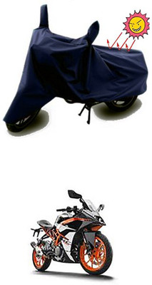 Gromaa Two Wheeler Cover for Kawasaki(RC 390, Blue)
