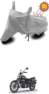 Gromaa Two Wheeler Cover for Bajaj(Silver)