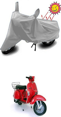 Gromaa Two Wheeler Cover for LML(Silver)