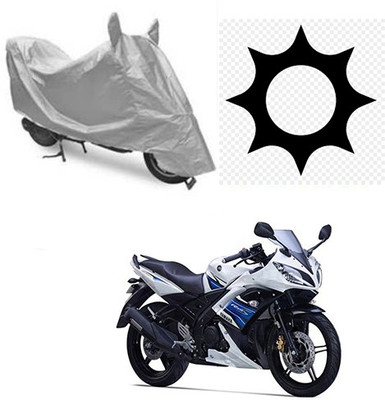 SRENTERPRISES Two Wheeler Cover for Yamaha(YZF R15 S, Silver)