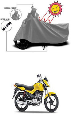 Gromaa Two Wheeler Cover for Mahindra(Stallio, Grey)