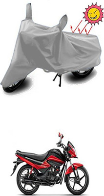Gromaa Two Wheeler Cover for Hero(Silver)