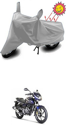 Wild Panther Two Wheeler Cover for Bajaj(Pulsar 180 DTS-i, Silver)