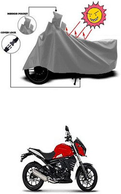 Gromaa Two Wheeler Cover for Mahindra(Grey)