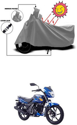Gromaa Two Wheeler Cover for TVS(Grey)