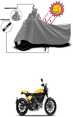 Gromaa Two Wheeler Cover for Ducati(Scrambler, Grey)
