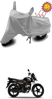 Gromaa Two Wheeler Cover for Mahindra(Pantero, Silver)