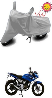 Gromaa Two Wheeler Cover for Bajaj(Silver)