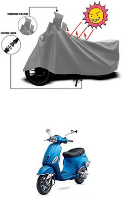 Wild Panther Two Wheeler Cover for Universal For Bike(Vespa SXL, Grey)