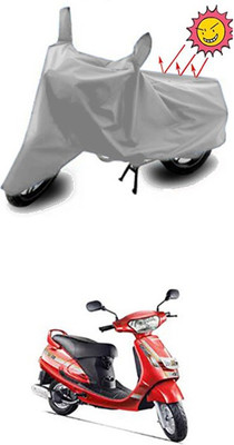 Gromaa Two Wheeler Cover for Mahindra(Duro DZ, Silver)