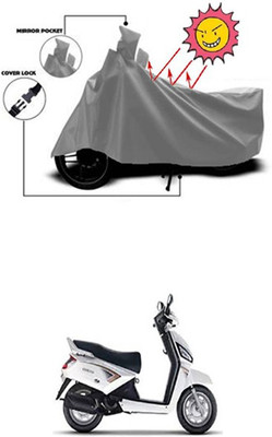 Gromaa Two Wheeler Cover for Mahindra(Grey)