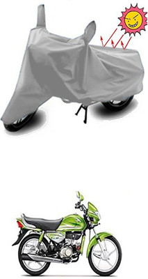 Wild Panther Two Wheeler Cover for Hero(HF Deluxe Eco, Silver)