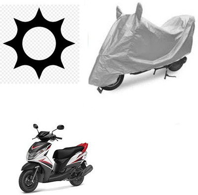 SRENTERPRISES Waterproof Two Wheeler Cover for Yamaha(Ray Z, Silver)