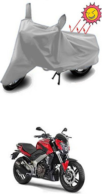 Gromaa Two Wheeler Cover for Bajaj(Silver)