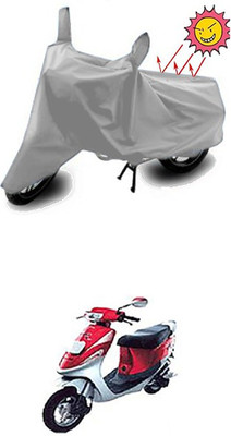 Gromaa Two Wheeler Cover for Kinetic(Silver)
