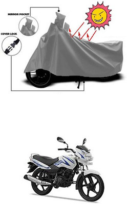 Gromaa Two Wheeler Cover for TVS(Sport, Grey)