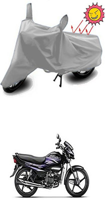 Gromaa Two Wheeler Cover for Hero(Silver)