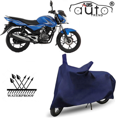 ABS AUTO TREND Waterproof Two Wheeler Cover for Bajaj(Discover 100 DTS-i, Blue)