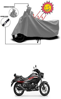Gromaa Two Wheeler Cover for Suzuki(Intruder, Grey)