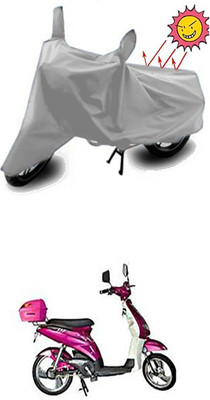 Gromaa Two Wheeler Cover for Avon(E Lite, Silver)