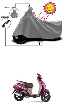 Wild Panther Two Wheeler Cover for TVS(Jupiter, Grey)