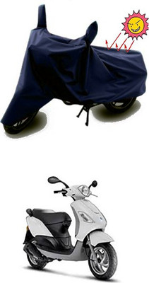 Gromaa Two Wheeler Cover for Piaggio(Blue)