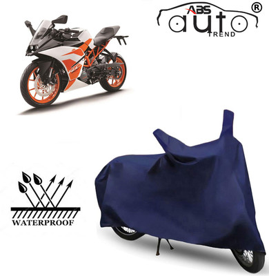 ABS AUTO TREND Waterproof Two Wheeler Cover for KTM(RC 200, Blue)