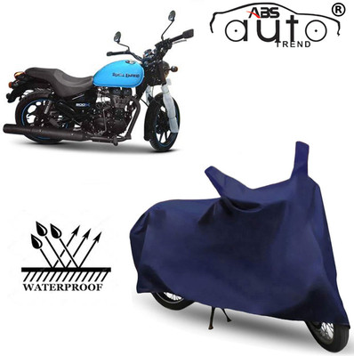 ABS AUTO TREND Waterproof Two Wheeler Cover for Royal Enfield(Thunderbird 500, Blue)
