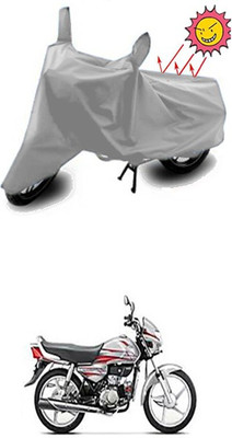 Wild Panther Two Wheeler Cover for Hero(HF Deluxe, Silver)