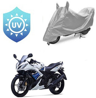 RPSENTTERPR Waterproof Two Wheeler Cover for Yamaha(YZF R15 S, Silver)
