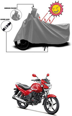 Gromaa Two Wheeler Cover for Hero(Grey)