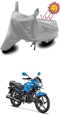 Gromaa Two Wheeler Cover for Hero(Silver)
