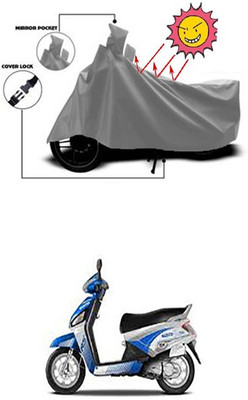 Gromaa Two Wheeler Cover for Mahindra(Grey)