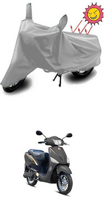 Gromaa Two Wheeler Cover for Hero(Electric Optima, Silver)