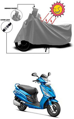 Gromaa Two Wheeler Cover for Hero(Maestro Edge, Grey)