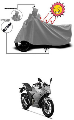 Gromaa Two Wheeler Cover for Suzuki(Grey)