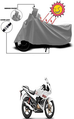 Gromaa Two Wheeler Cover for Hero(Karizma ZMR, Grey)