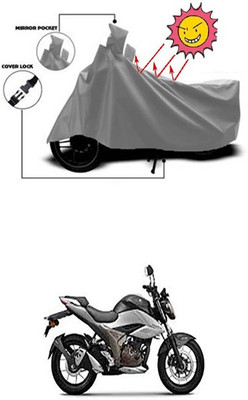 Gromaa Two Wheeler Cover for Suzuki(Grey)