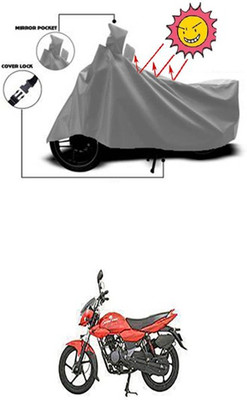 Gromaa Two Wheeler Cover for Bajaj(Grey)