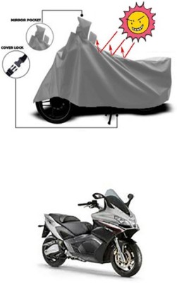 Gromaa Two Wheeler Cover for Aprilia(Grey)