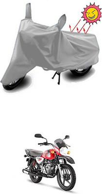 Wild Panther Two Wheeler Cover for Bajaj(Boxer BM 150, Silver)