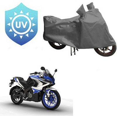 RPSENTTERPR Waterproof Two Wheeler Cover for Bajaj(Pulsar RS 200, Grey)