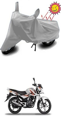 Gromaa Two Wheeler Cover for Bajaj(Silver)