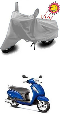 Wild Panther Two Wheeler Cover for Suzuki(Access, Silver)