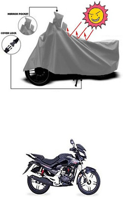 Gromaa Two Wheeler Cover for Hero(Grey)